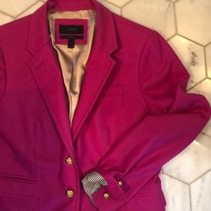 J. Crew School boy blazer. Hot pink. Size 10